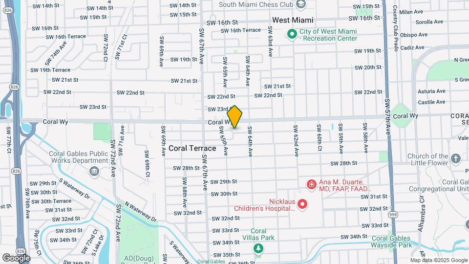6475 SW 25th St Map and Location Details