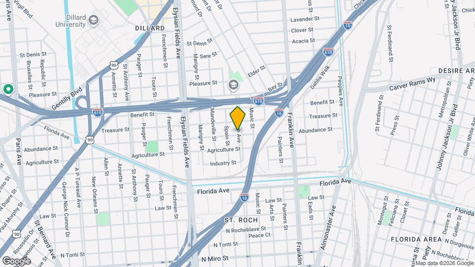 3000 St Roch Ave Map and Location Details