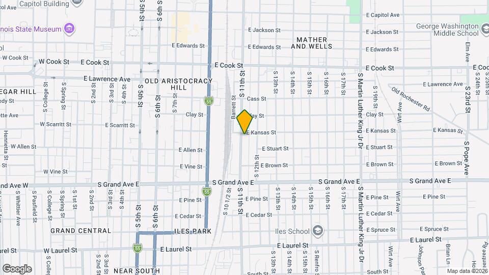 1104 S 11th St Map and Location Details
