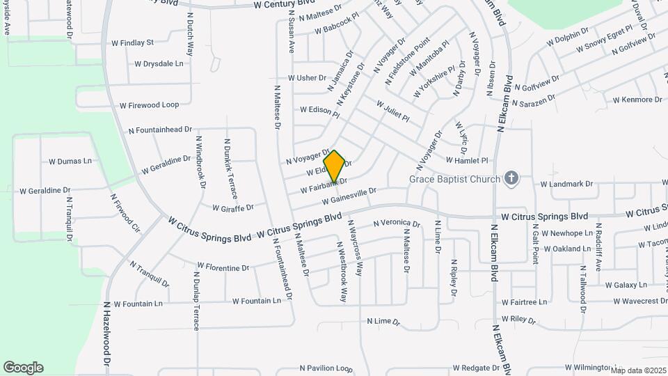 3272 W Fairbank Dr Map and Location Details