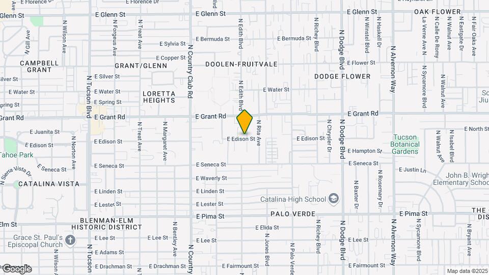 3261 E Edison St Map and Location Details