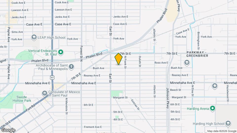 1091 Bush Ave Map and Location Details