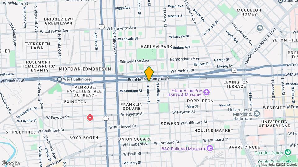 335 N Stricker St Map and Location Details