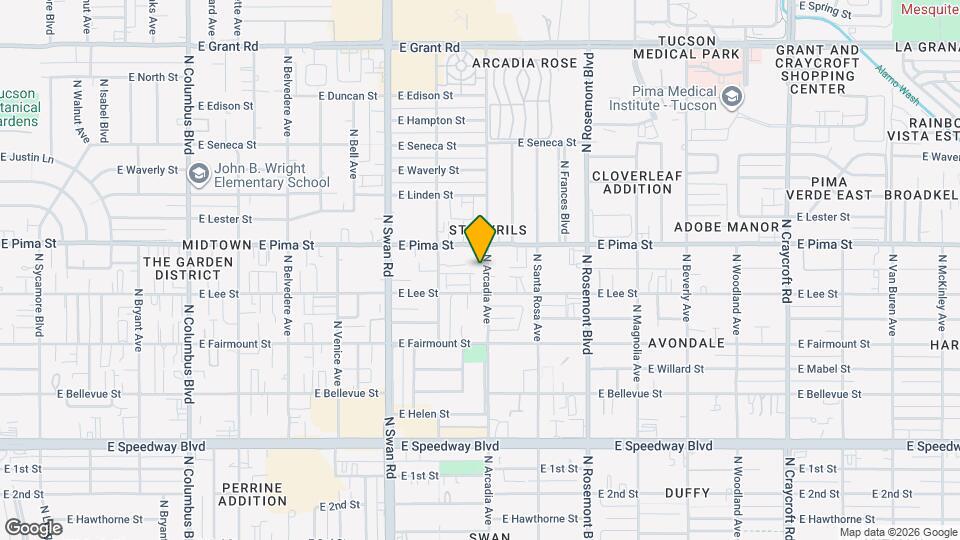 1635 N Arcadia Ave Map and Location Details