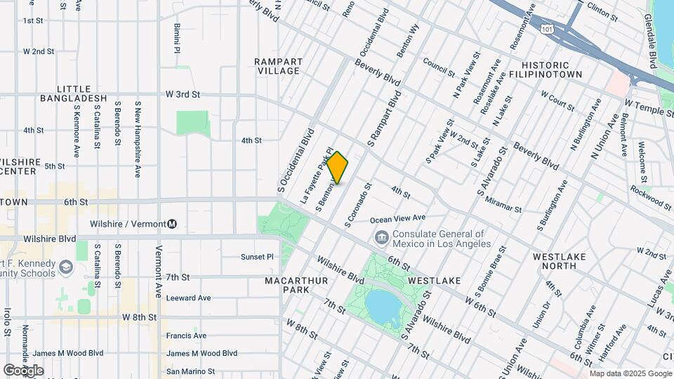 433 S Rampart Blvd Map and Location Details