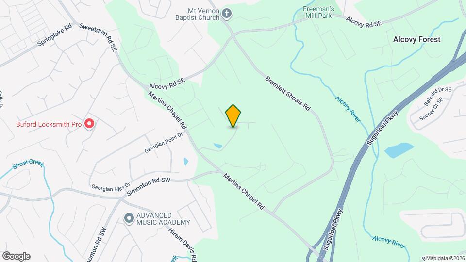 1320 Martins Down Dr SE Map and Location Details