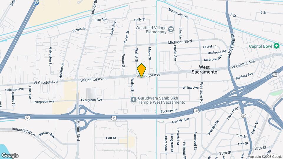 West Sacramento Mobile Home Park Mapa y Detalles de la Ubicación