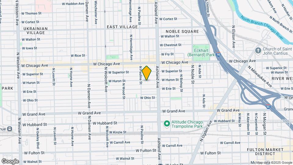 1641 W Huron St Map and Location Details