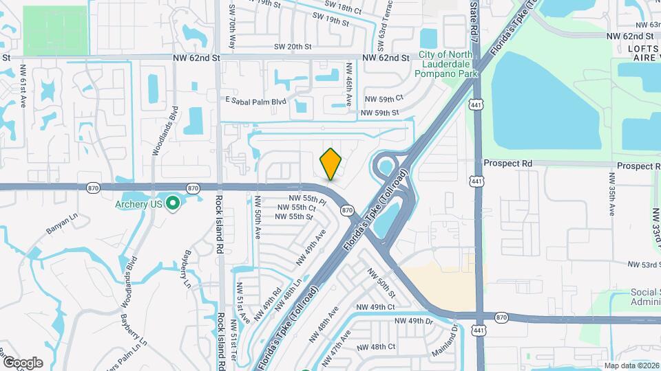 4822 NW 56th Ct Map and Location Details