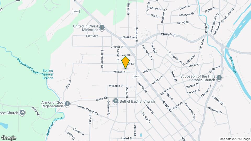 1003 Willow St Map and Location Details