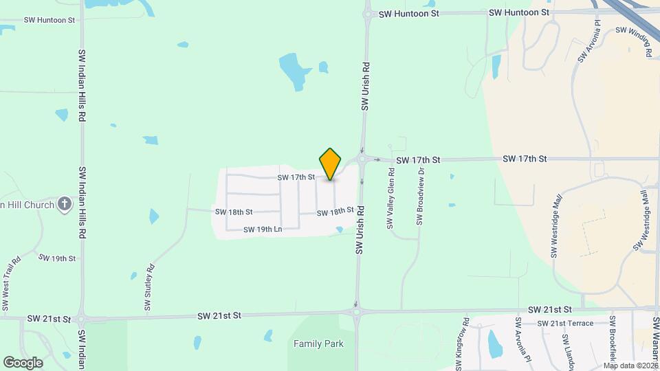 1711 SW Hidden Valley Dr Map and Location Details