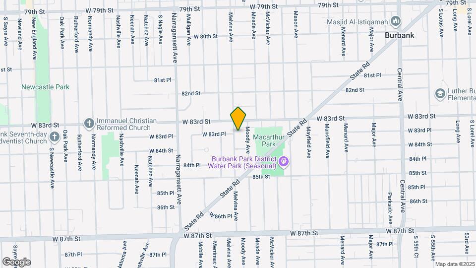 8323 Melvina Ave Map and Location Details