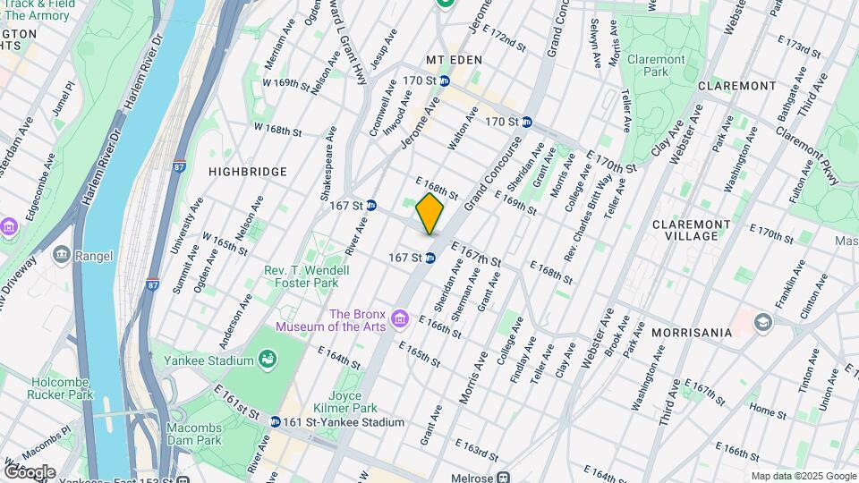 1197 Grand Concourse Mapa y Detalles de la Ubicación