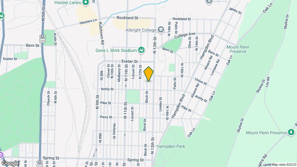 1523 Birch St Map and Location Details