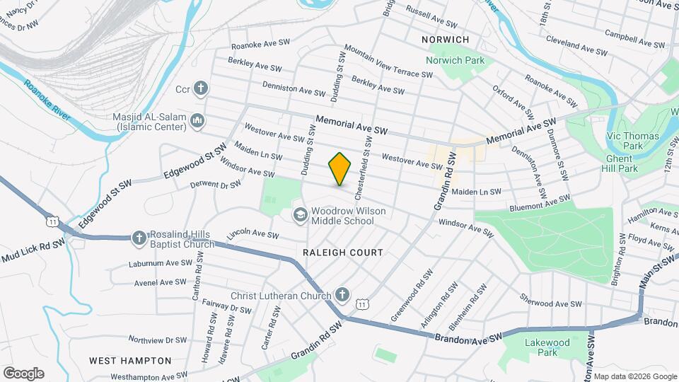 2226 Windsor Ave SW Map and Location Details