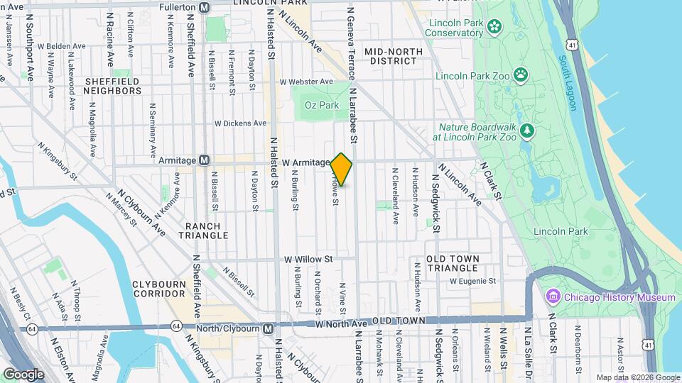1931 N Howe St Map and Location Details