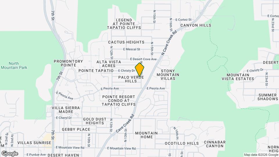 1349 E Sahuaro Dr Map and Location Details