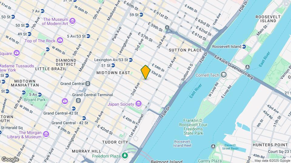 313 E 51st St Mapa y Detalles de la Ubicación