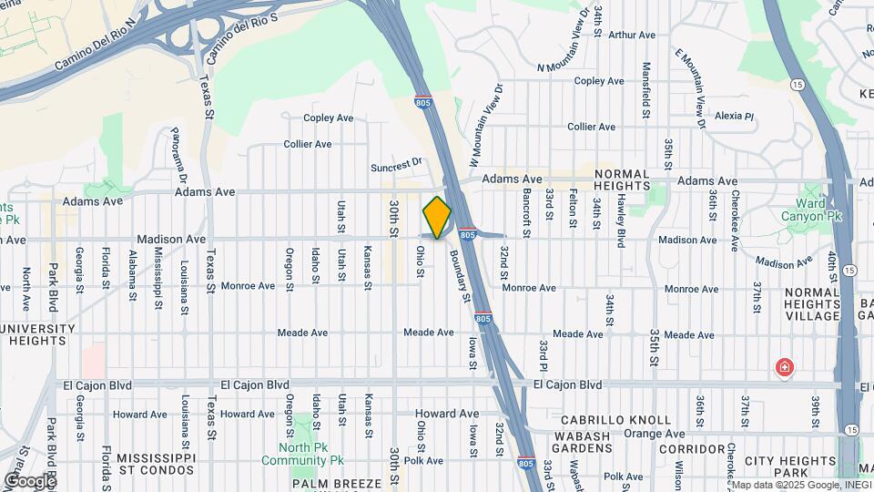 4580 Illinois Street Map and Location Details