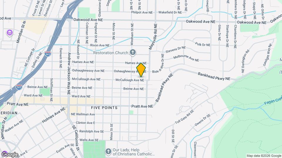 1605 McCullough Ave NE Map and Location Details