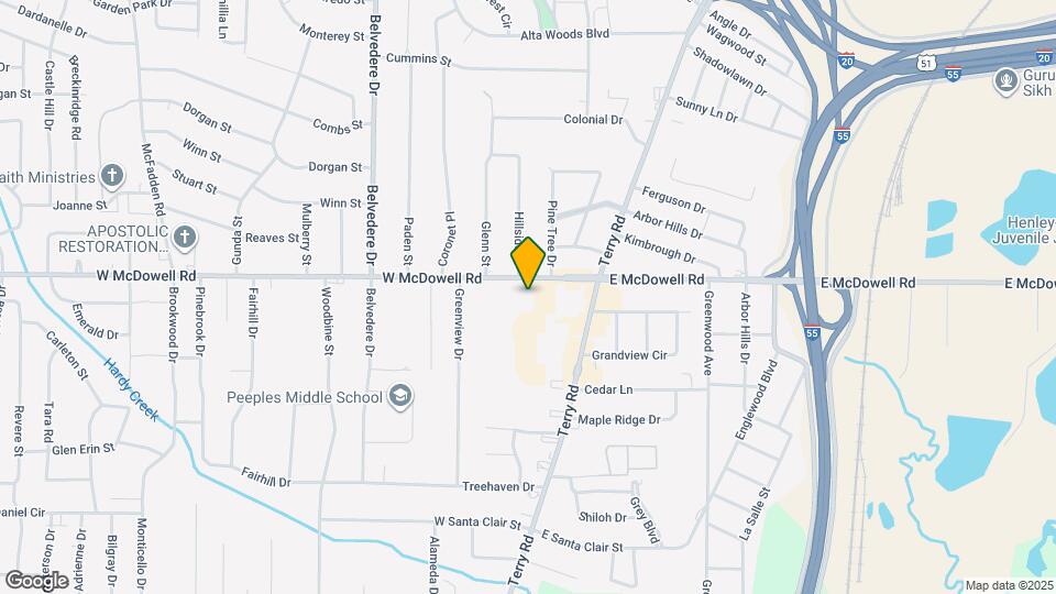 225 W McDowell Rd Map and Location Details