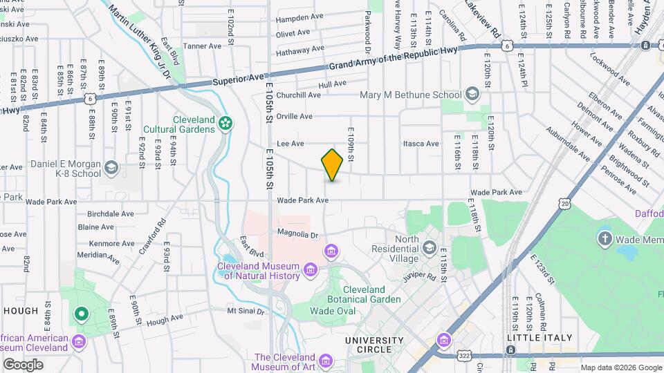 1507 E 108th St Map and Location Details