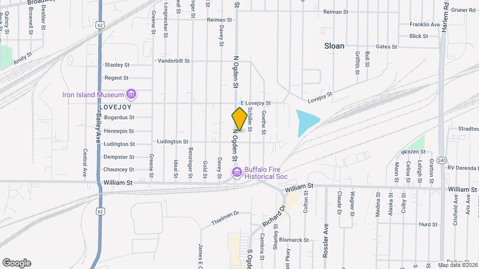 111 N Ogden St Map and Location Details