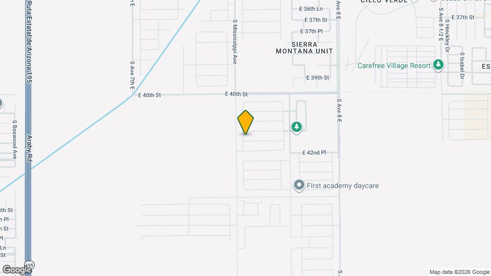 7556 E 41st Rd Map and Location Details