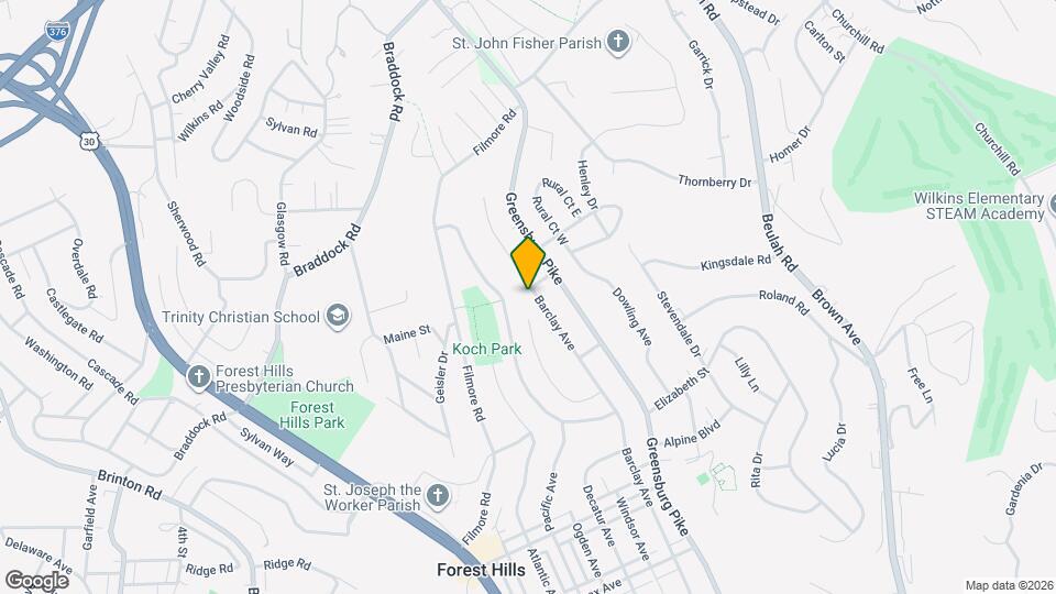 300 Barclay Avenue Map and Location Details