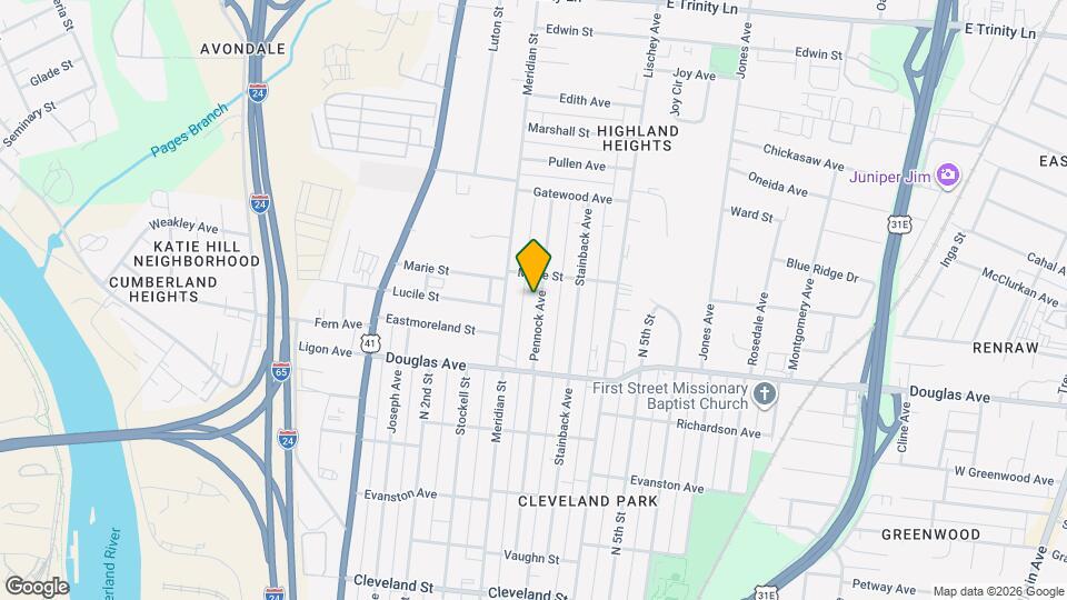 1330 Pennock Ave Mapa y Detalles de la Ubicación