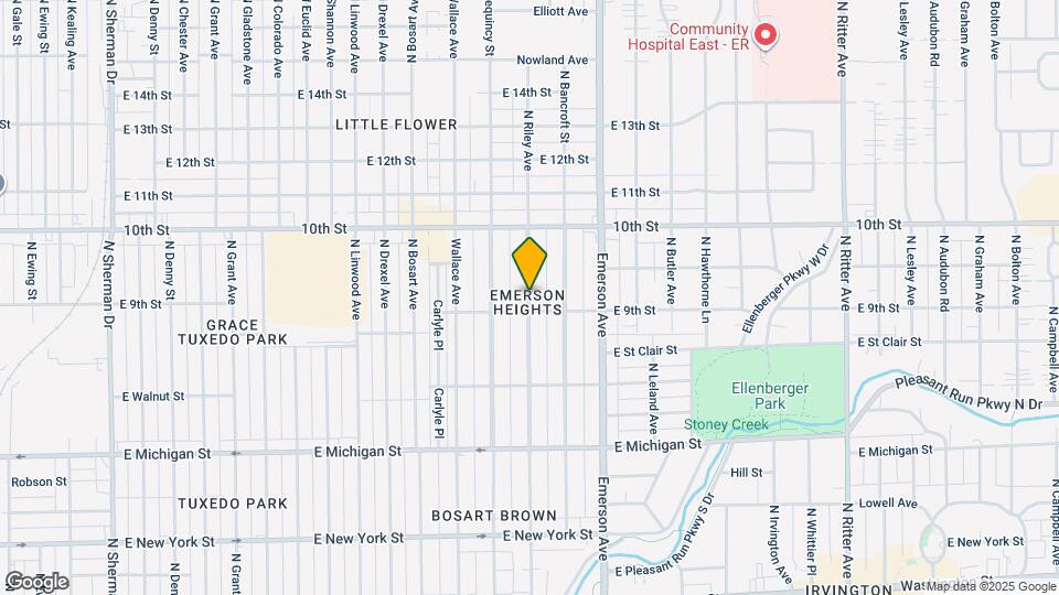 815 N Riley Ave Map and Location Details