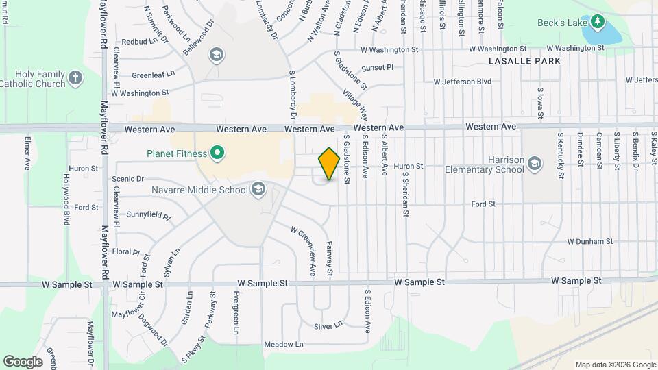 4424 Huron Cir Map and Location Details