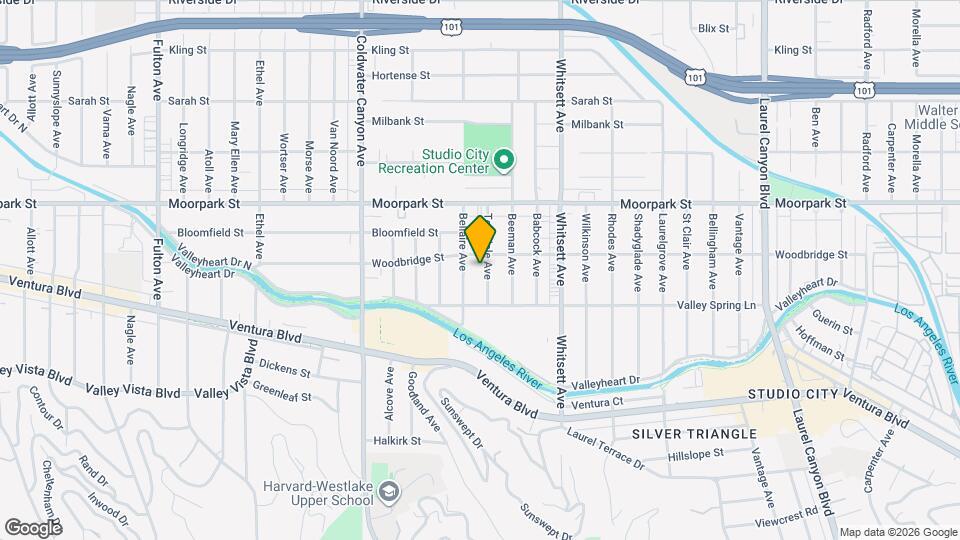4243 Teesdale Ave, Unit guest house Map and Location Details