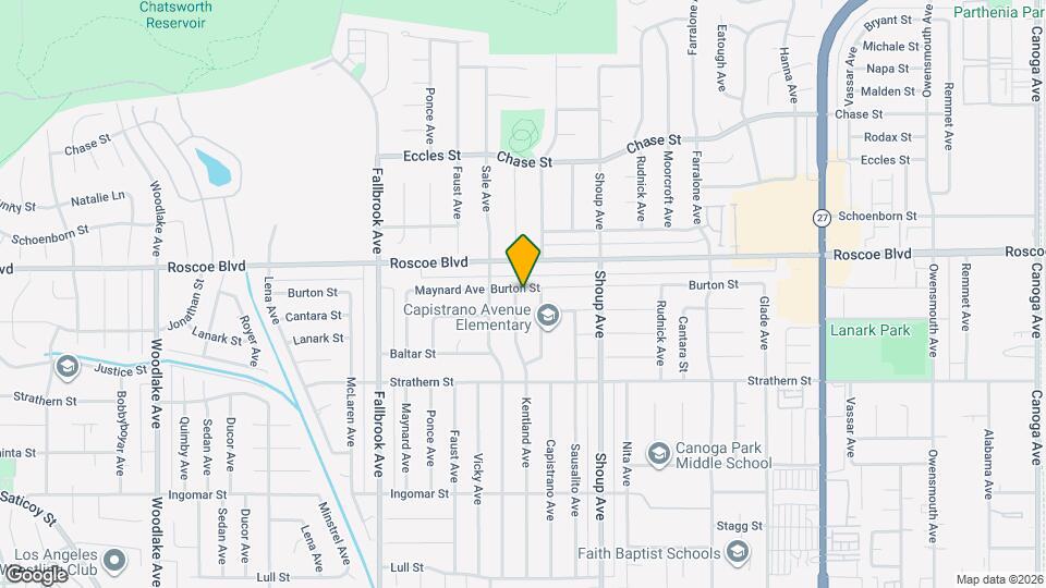 8220 Kentland Ave Map and Location Details