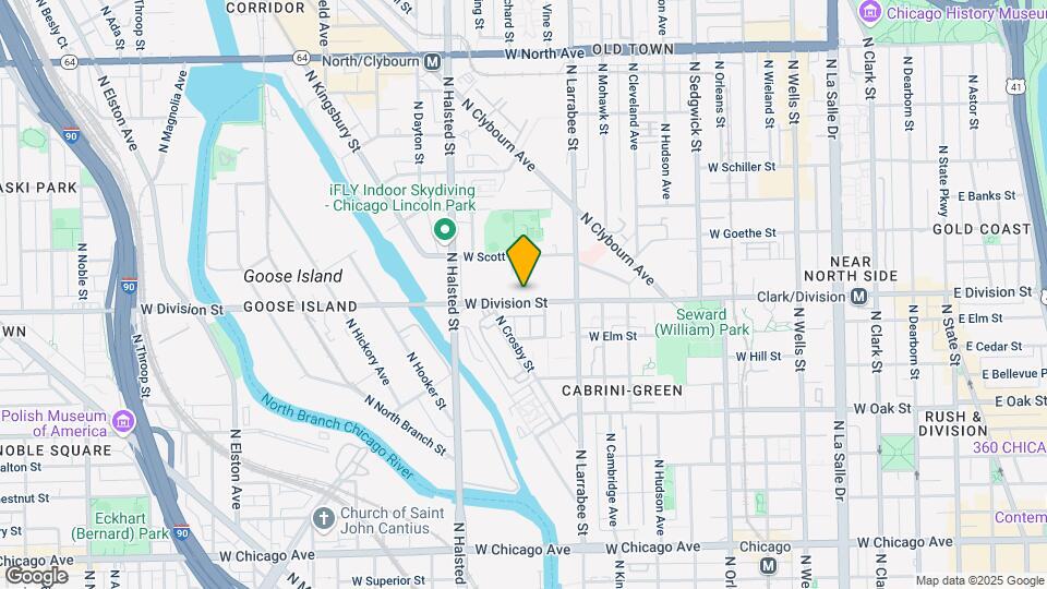 620 W Division St Map and Location Details