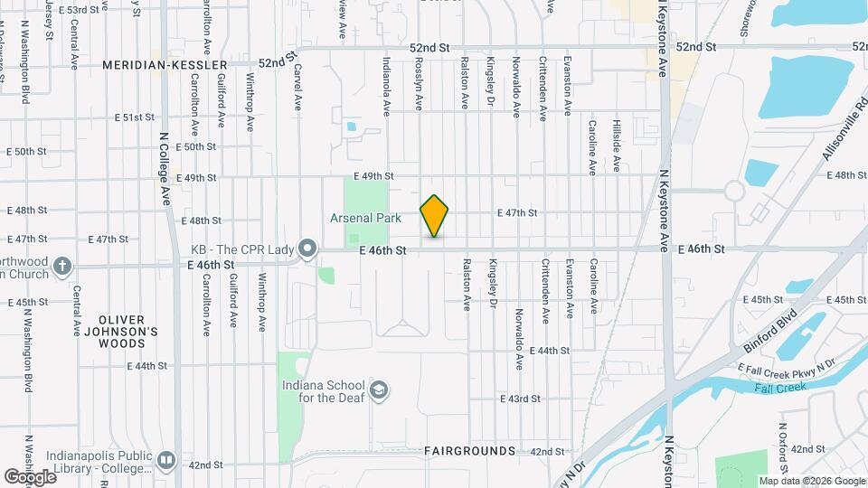 1524 E 46th St Map and Location Details