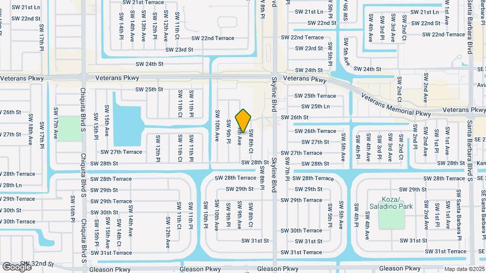 2625 SW 9th Ave Map and Location Details