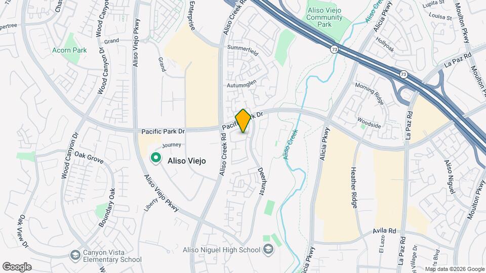 23412 Pacific Park Dr, Unit 17F Mapa y Detalles de la Ubicación