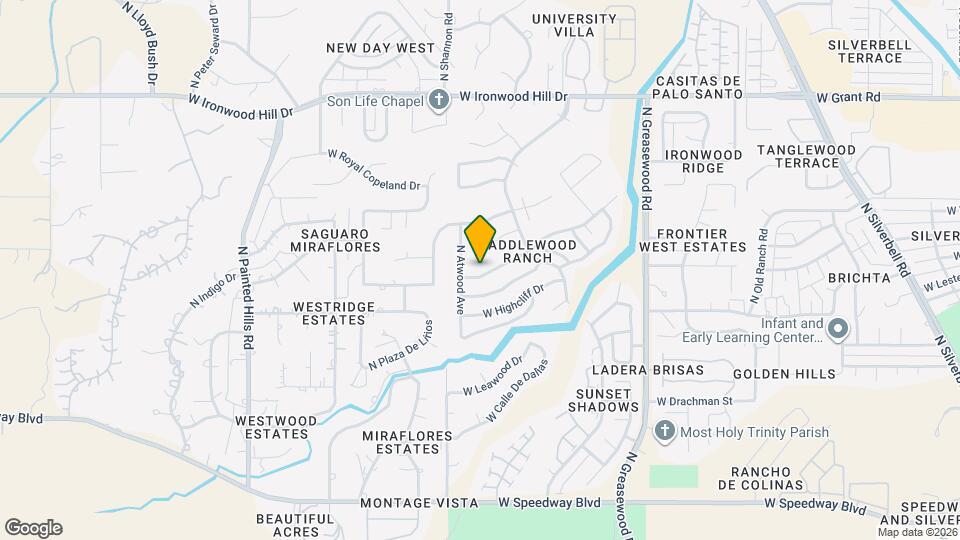 2836 W Calle Cuero De Vaca Map and Location Details