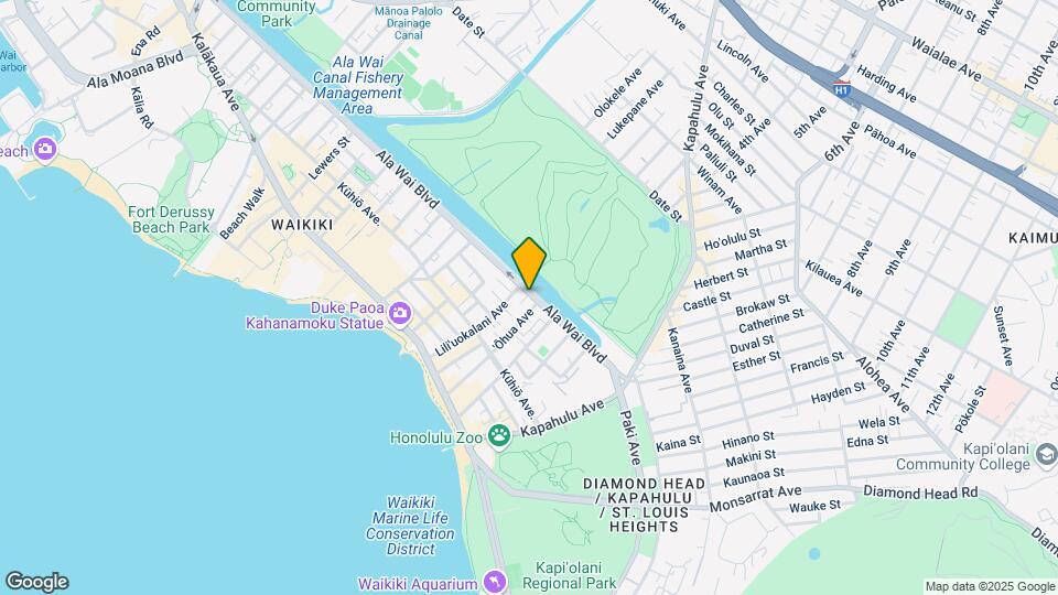 2517 Ala Wai Blvd Map and Location Details