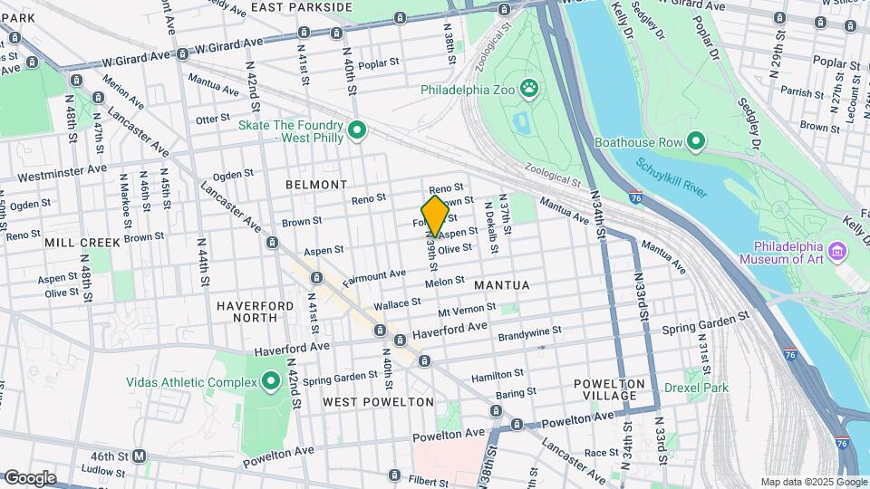 727 N 39th St Map and Location Details