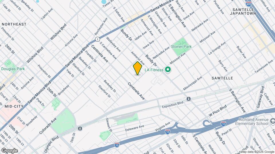 1756 S Carmelina Ave Map and Location Details