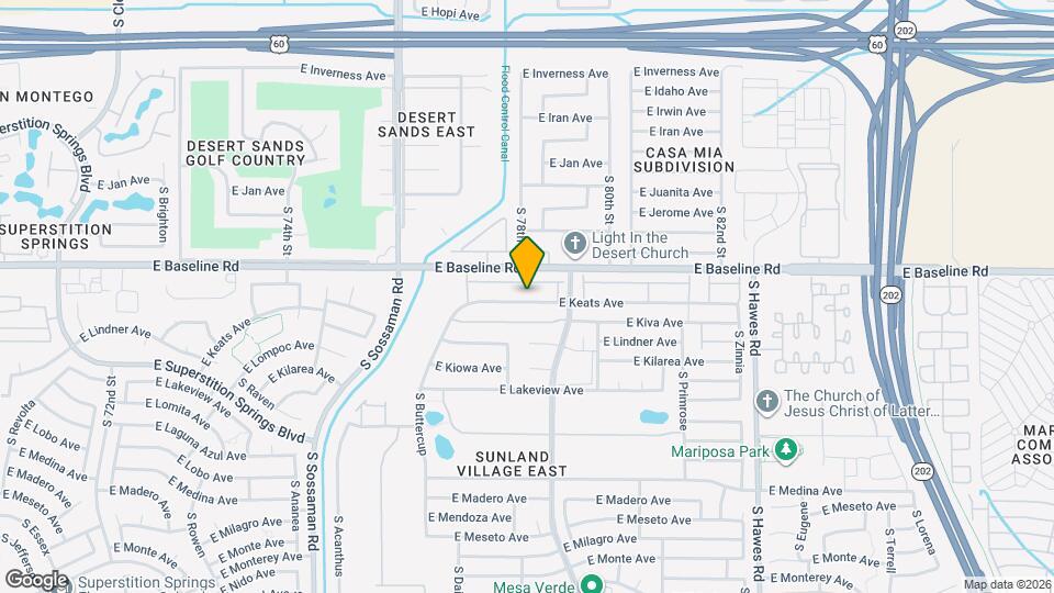 7950 E Keats Ave Map and Location Details