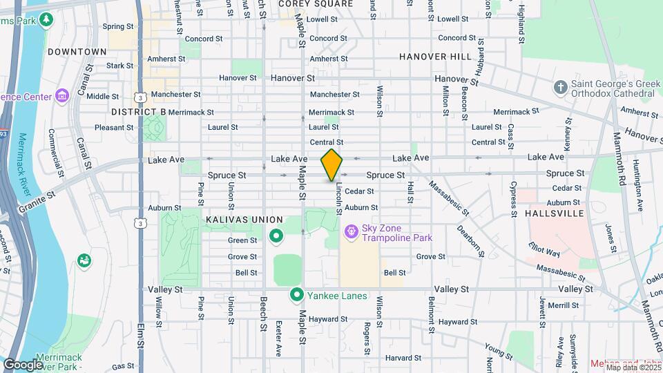 424 Cedar St Map and Location Details