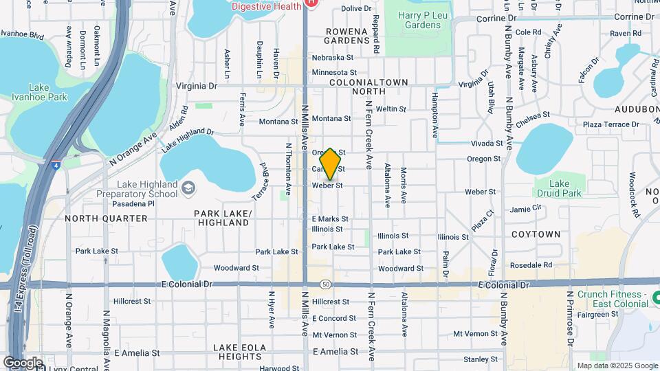 1317 Weber St Map and Location Details