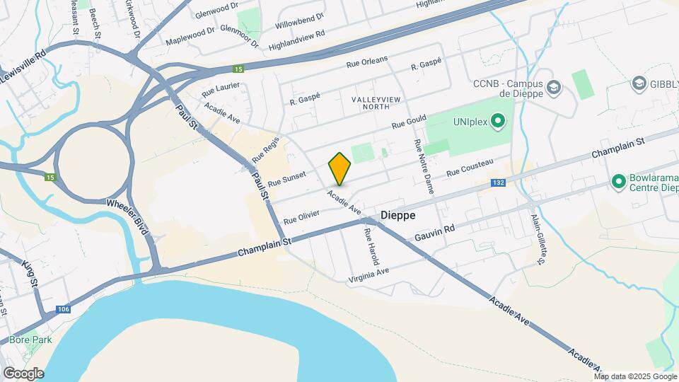 445 Acadie Ave Map and Location Details