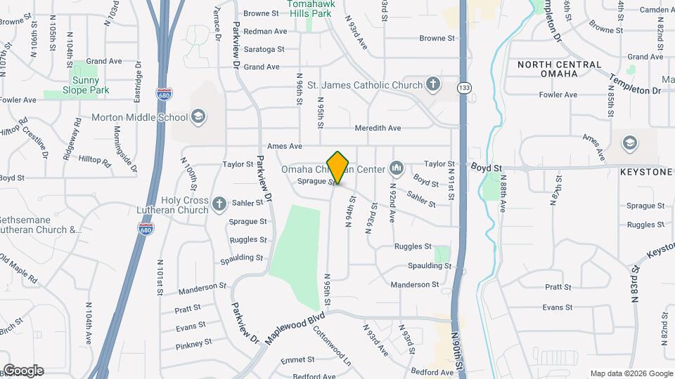 4021 N 95th St Map and Location Details