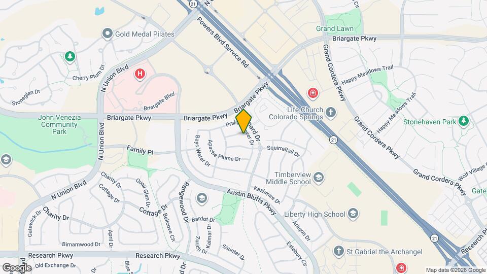 9218 Prairie Clover Dr Map and Location Details