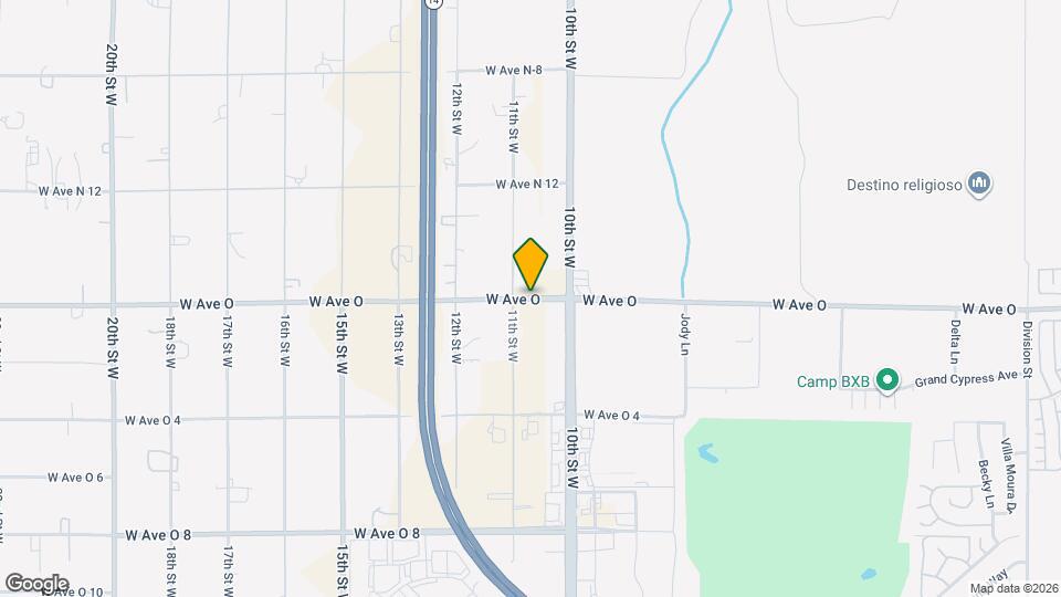 1044 W Ave O 8 Mapa y Detalles de la Ubicación