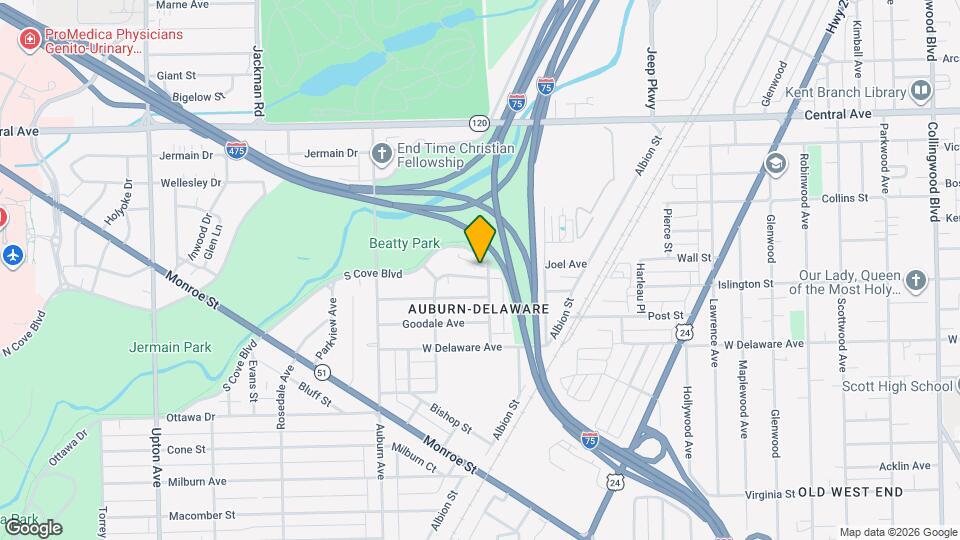 1308 Thatcher Dr Map and Location Details